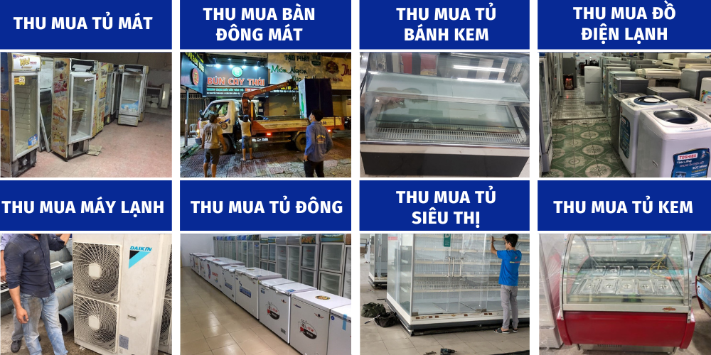 các thiết bị điện lạnh được thu mua 